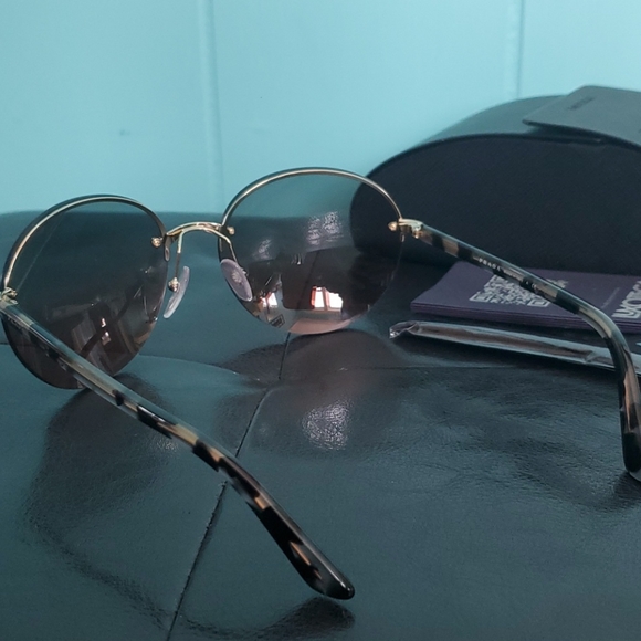 Prada Round Rimless Sunglasses - Picture 7 of 11